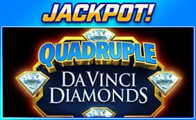 Quadruple Da Vinci Diamonds Jackpot